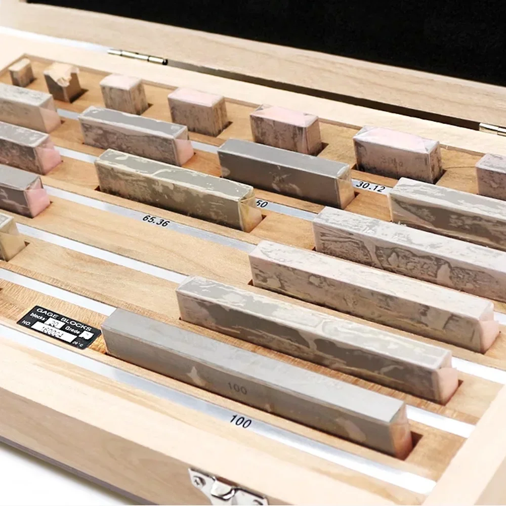 Auf Lager 0/1/2 Klasse 0-300 mm 6 Teile/satz Messschieber Block Gauge Standard Metrisches System Inspektion Gauge Block Set