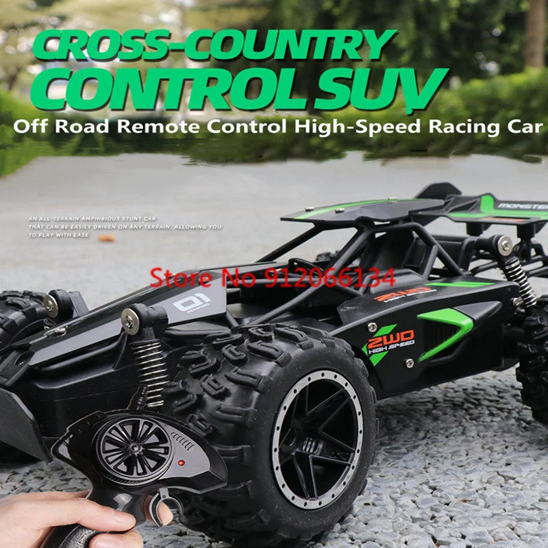 1:18 All Terrain Off Road RC Car Truck Vehicle 2.4G Independent Shock Absorption Graffiti Appearance Remote Control Car Kids Toy