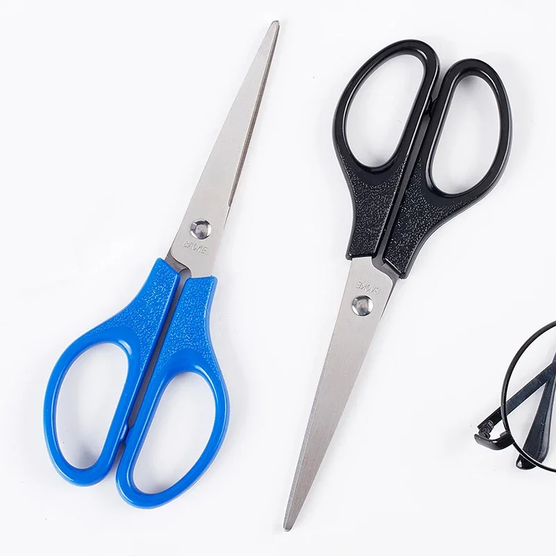 Aço inoxidável Segurança Papel Scissor, Escritório e Student Use, Liga