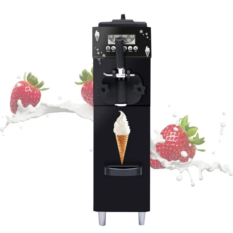 

Small Digital Display Ice Cream Machine 12L/H Desktop Soft Ice Cream Machine One Flavor