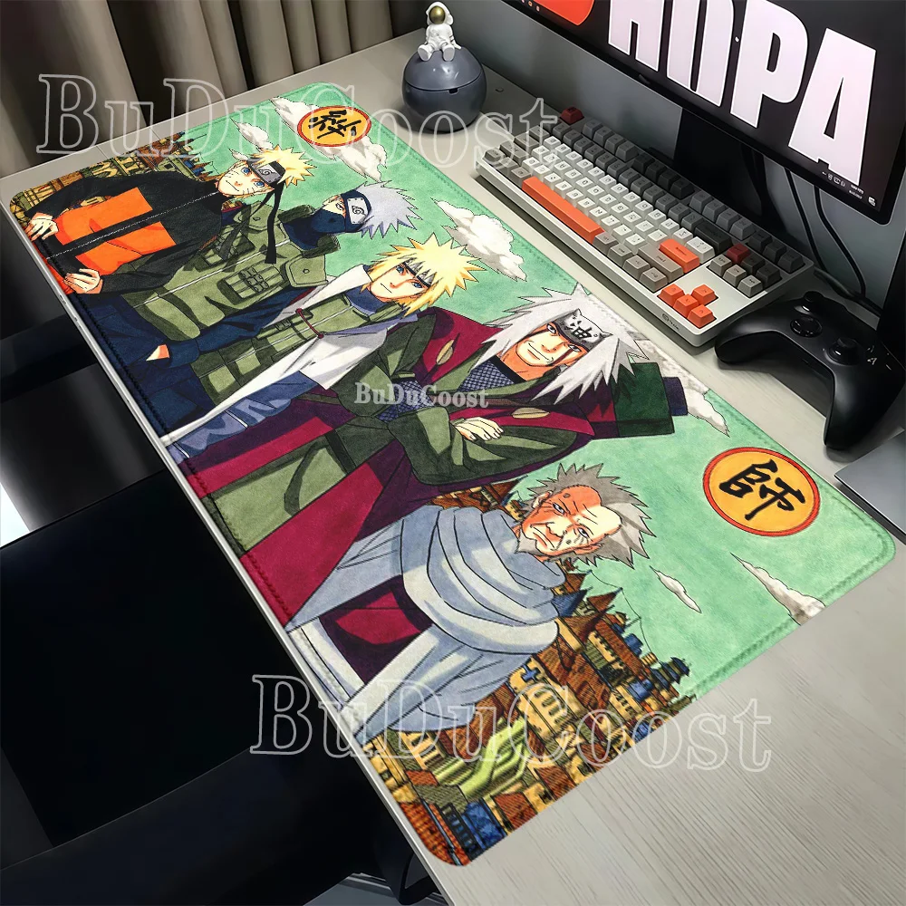 Mouse Pad Anime Naruto Hatake Kakashi‌ Itachi Uchiha Large Office Nonslip Desk Mat Keyboard HD printing Gaming overlock Mousepad