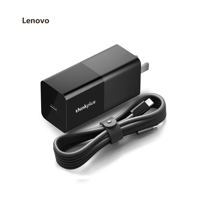 Sạc Nhanh GaN Type-C 65W Lenovo ThinkPad Dây Cáp USB-C Tích Hợp Cho Laptop Tương Thích Với ThinkPad Surface MacBook
