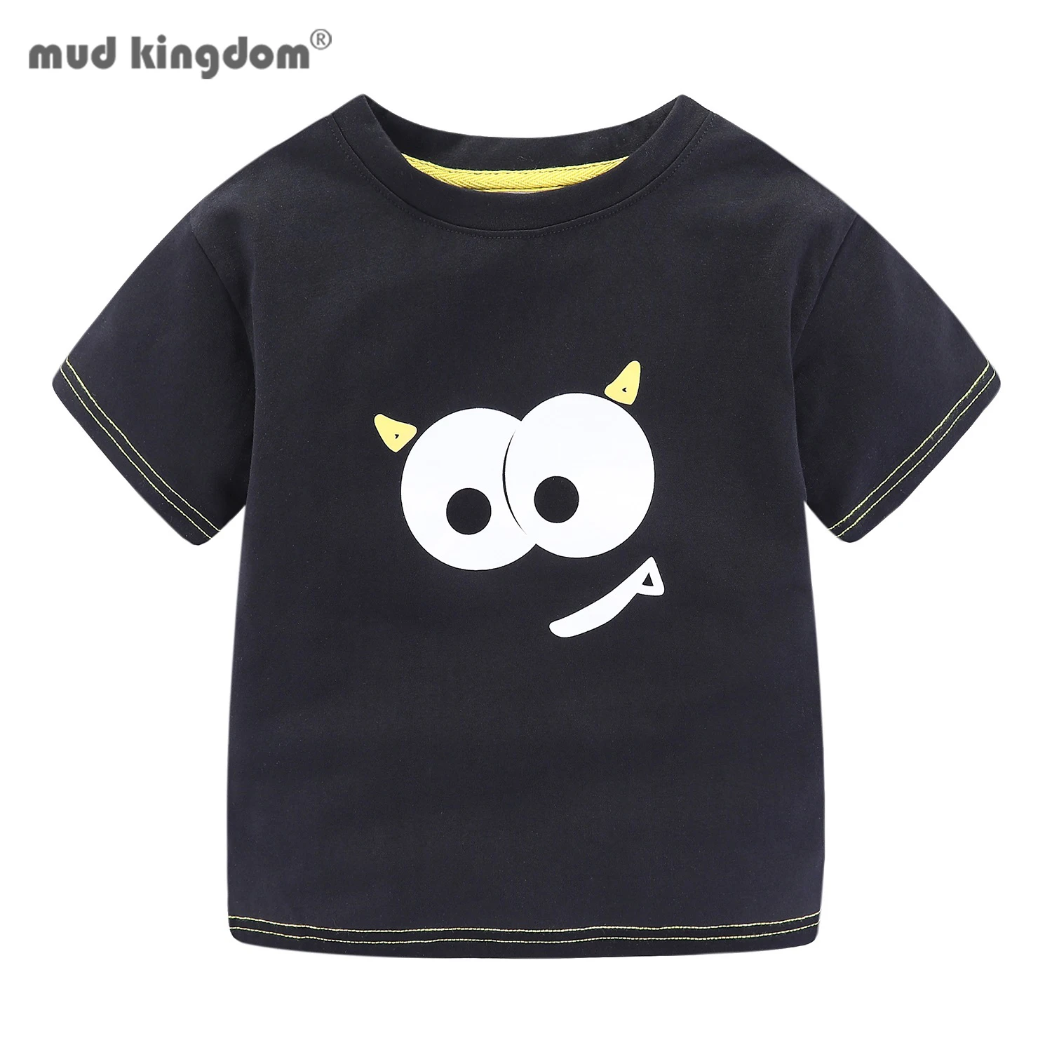 

Футболка Mudkingdom для мальчиков, топы с короткими рукавами с героями мультфильмов для детей, одежда, детская повседневная хлопковая футболка