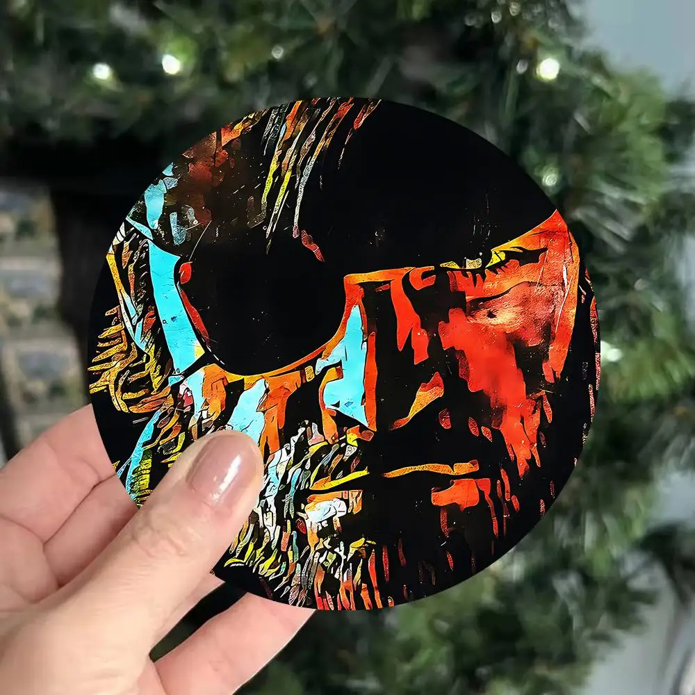 Tactical intelligence M-Metal Gear game Wooden Coaster Coffee Teacup Decoration Coffee Shop Beverage Shop Family Restaurant Cafe