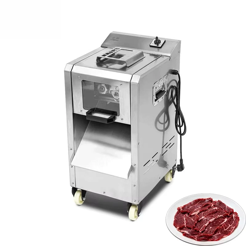 Multi-Functional Chicken Meat Cube    Automatic Meat Cutter Beef Jerky Slicer Commercial Meat Dicer Machine