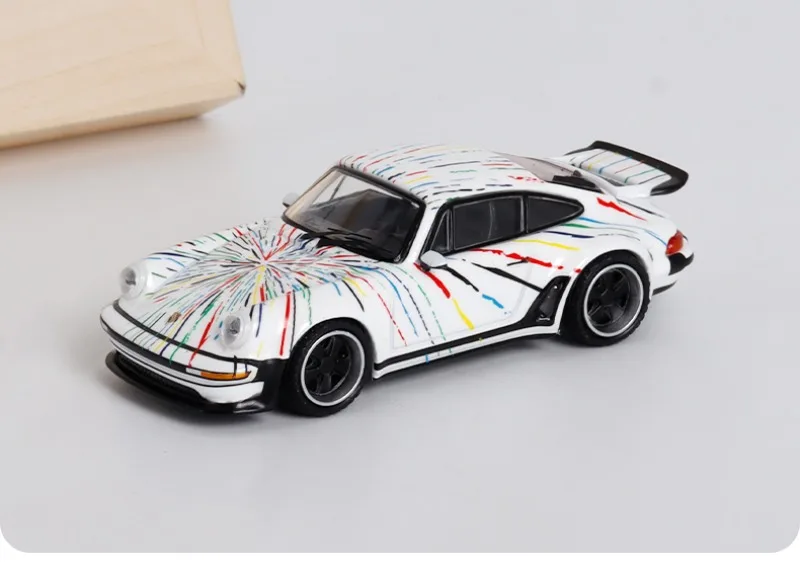 RM 1/64 930 Zanger Turbo Studie Legering Motorvoertuig Speelgoed spuitgieten Metalen Model Collectie Jongen Kerstcadeau