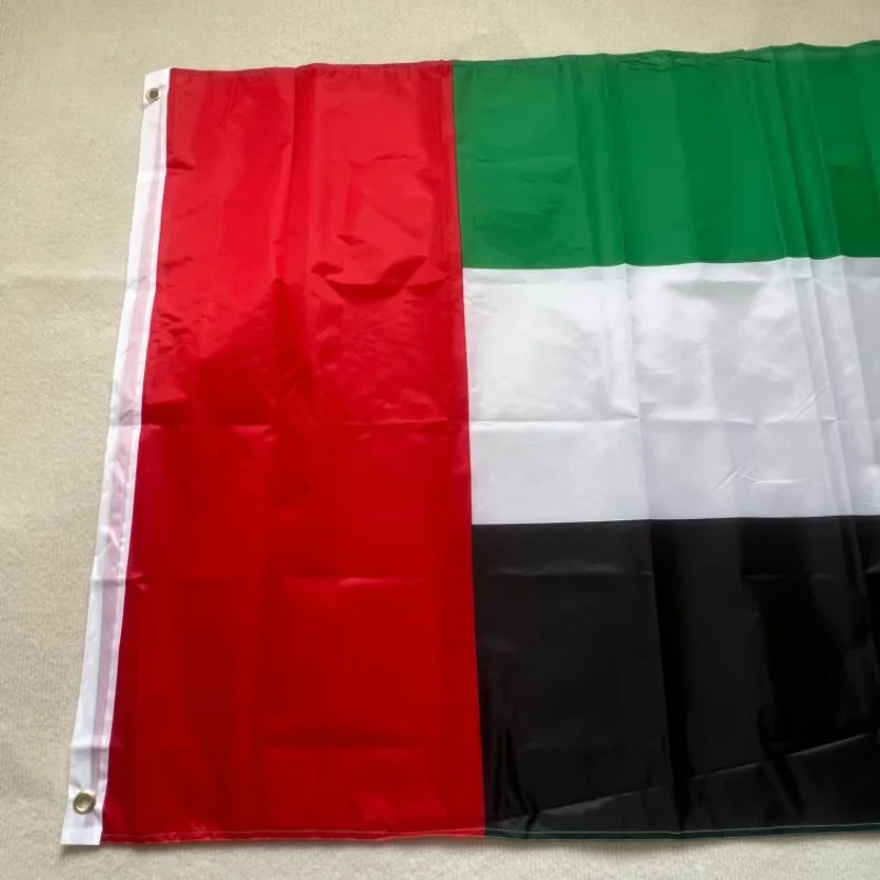 YIXIN  United Arab Emirates Flag 90X150cm high quality Polyester hanging ARE AE UAE National Flags For Decoration