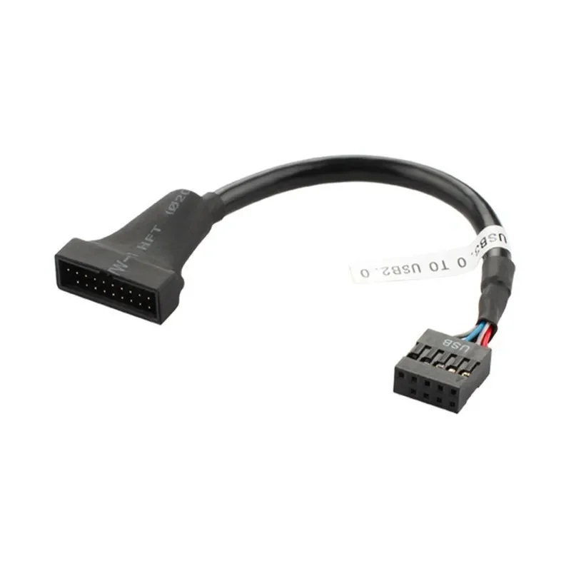 Motherboard Internal USB 2.0 9pin to USB 3.0 20pin Adapter Cable,Mainboard USB 3.0 20 pin Header to USB 2.0 9 pin Bridge Cable