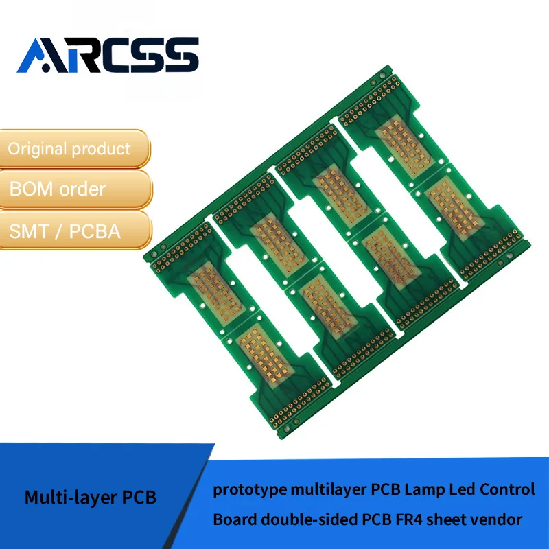 プロトタイプ多層 PCB ランプ LED 制御ボード両面 PCB FR4 シート ベンダー