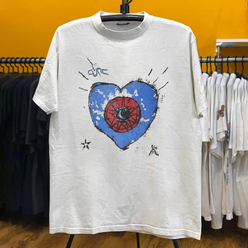 

Healing Band, European and American Hiphop Men and Women, Pure Cotton Short-sleeved T-shirts, Skateboarding on The Street