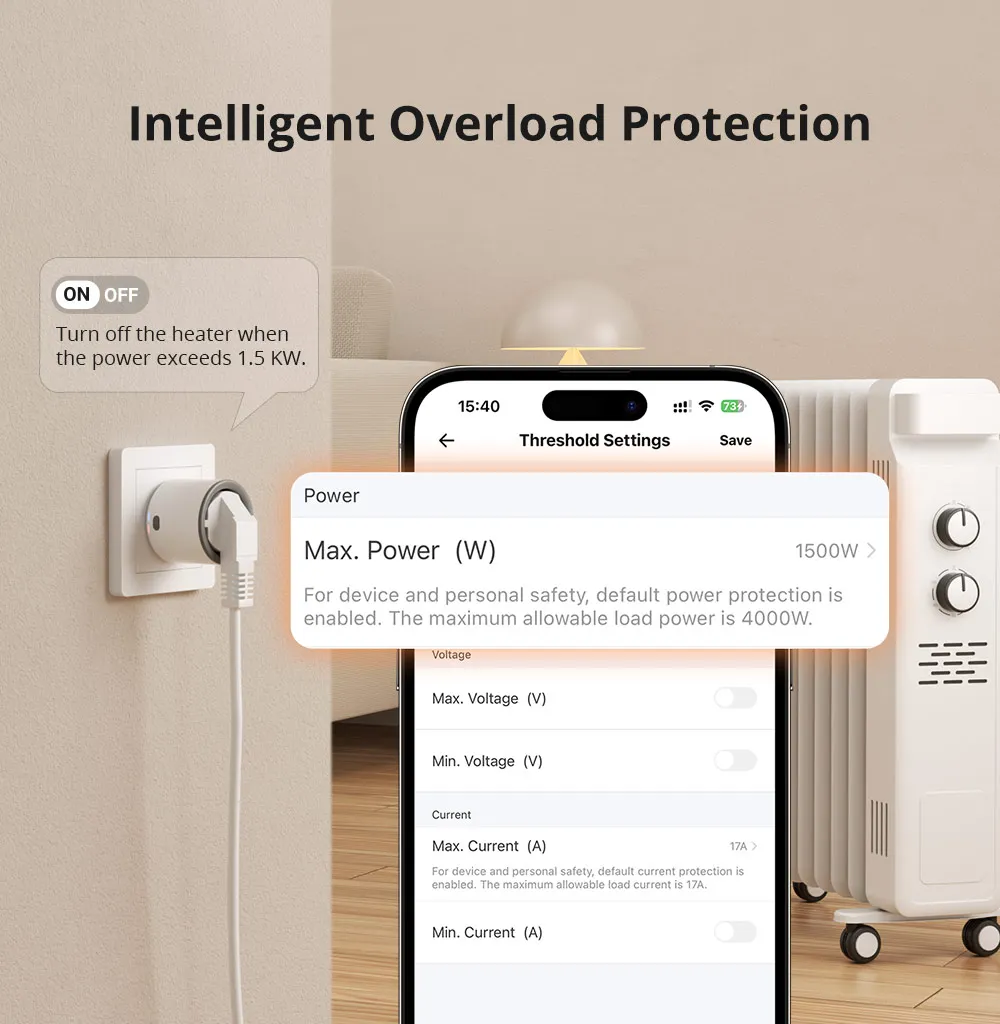 SONOFF S60ZB EU/UK iPlug Zigbee Smart Plug ZIgbee Маршрутизатор Защита от перегрузки Мониторинг Энергии Таймер Управление через Alexa