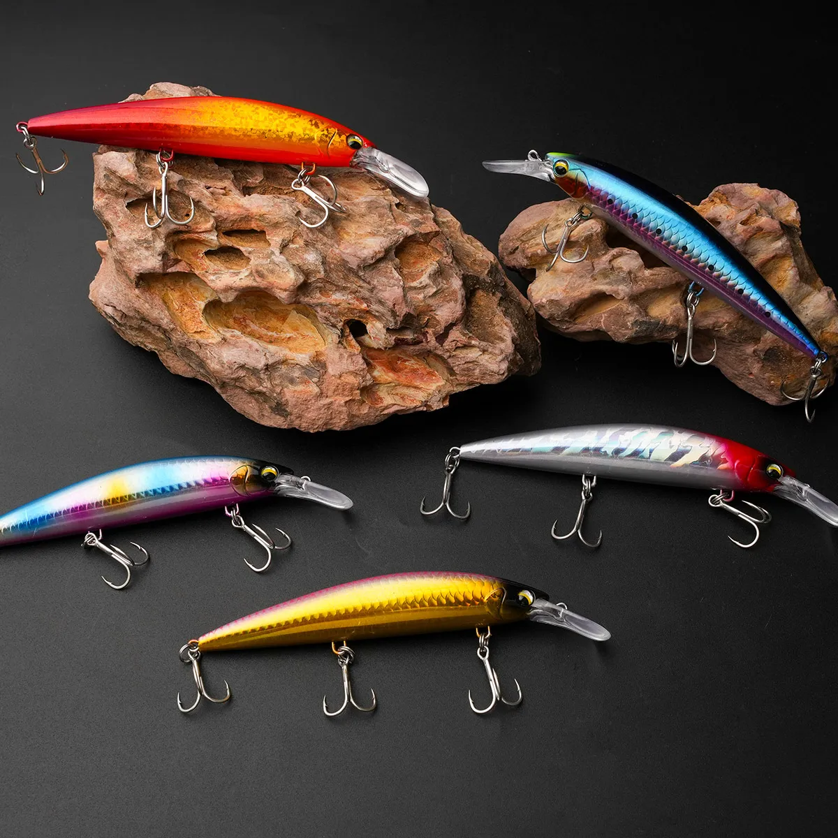 Sea fishing lure Long casting Minnow 11cm 38g Sinking Fishing Lure Saltwater Artificial Bait Plastic Wobbler Fishing Accessory