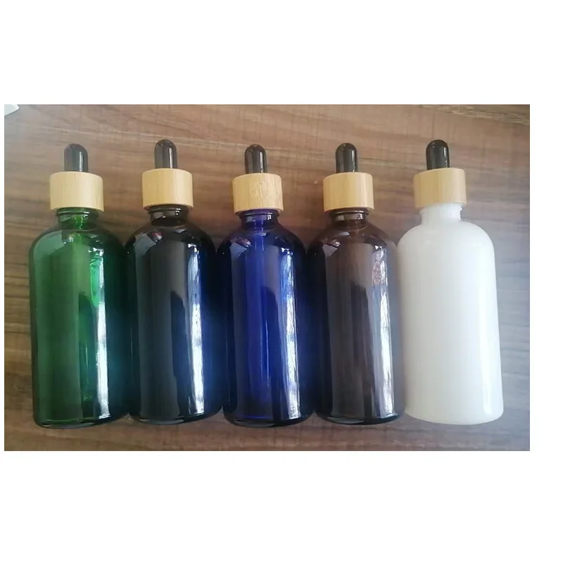

100 шт. 100 мл многоразовые бутылки-капельницы из натурального стекла, пустой стеклянный контейнер-капельница для пирога