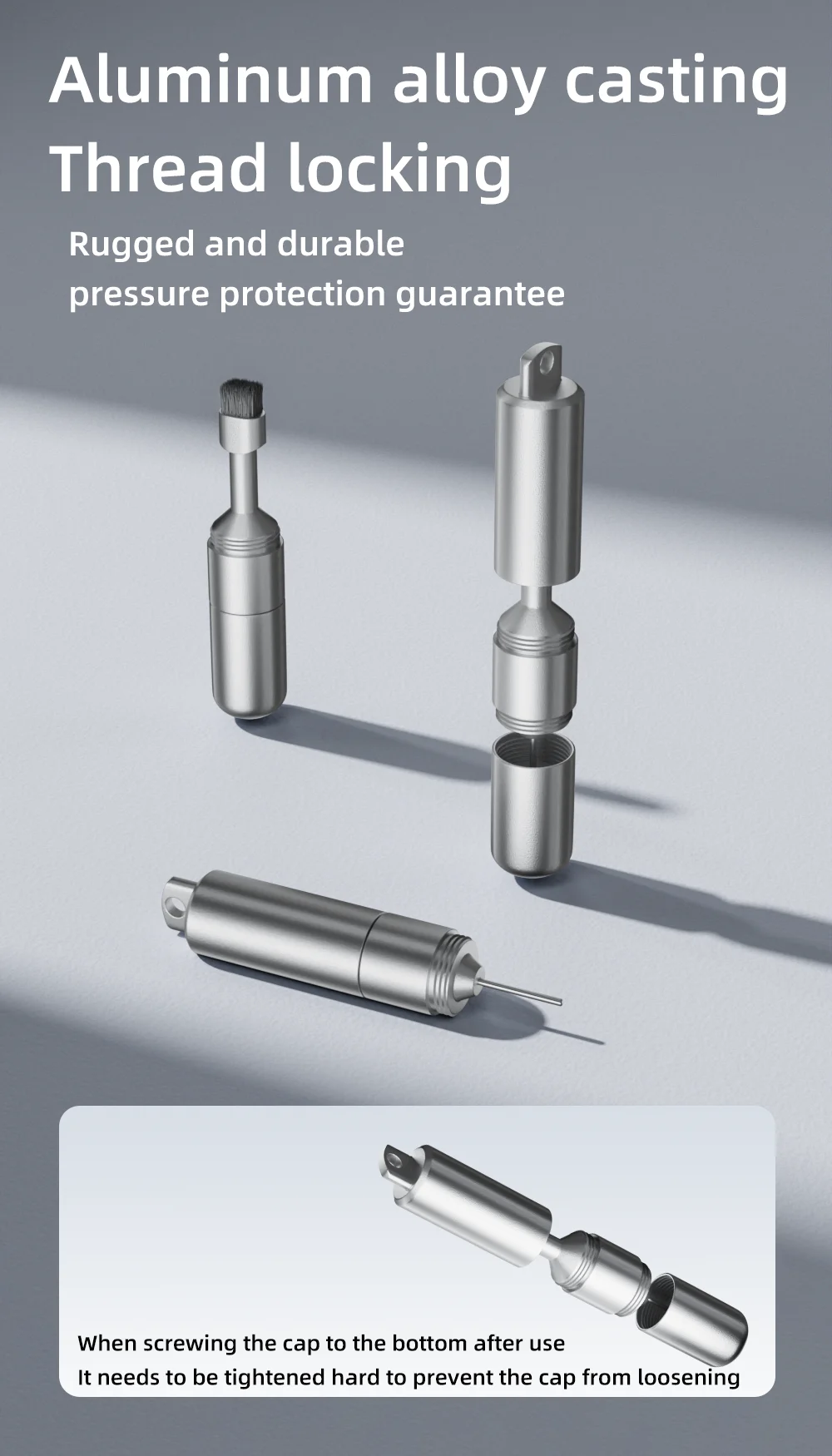 2 in 1 SIM Card Tray Removal Tool Portable Mini Keychain Eject Pins EDC Aluminum Alloy Earphone Cleaning Brush Headphone view 6