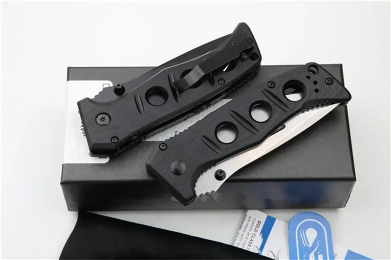 New BM273 273BK Folding Knife Mark CPM-CRUWEAR Blade G10 Handle Camping Kitchen Hunting Pocket Outdoor EDC Knife