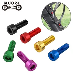 MUQZI M5*15MM Bicycle Water Bottle Rack Screw Mountain Dead Fly Road Folding Bike Water Bottle  Aluminum Alloy DROPSHIPPING 1PCS