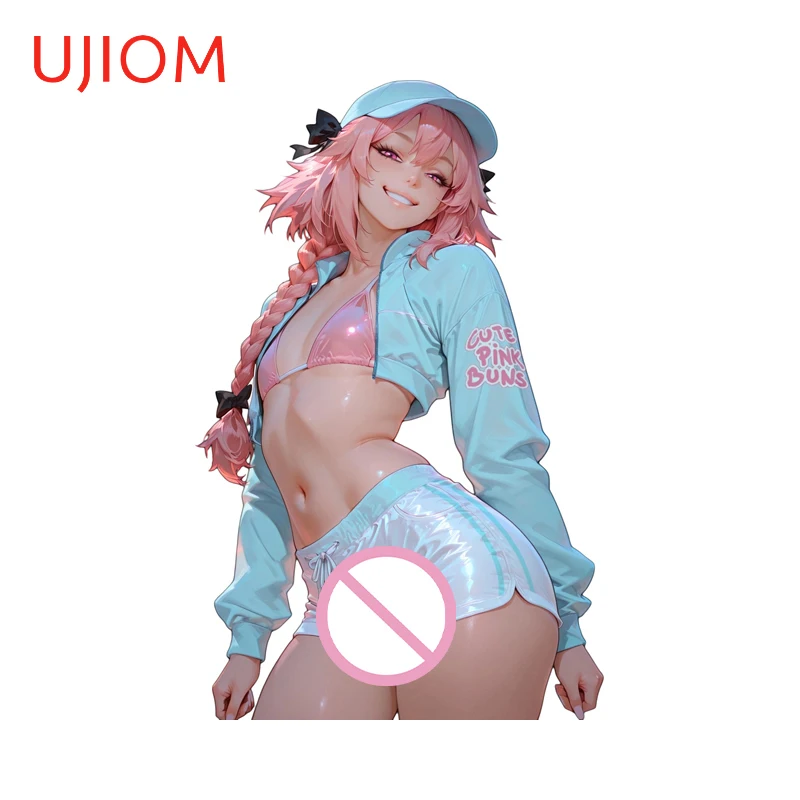 UJIOM Attractive Femboy Astolfo Sexy Waifu Wall Sticker Amusing Creative Skateboard Decal Hot Selling Items Room Decor Poster
