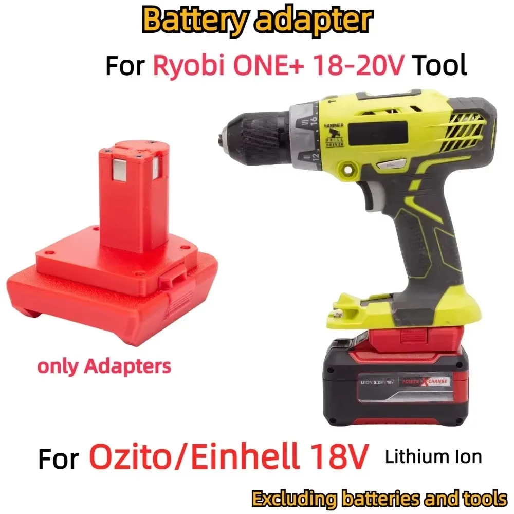 Adaptador Conversor para Ozito Emark 18v Li-ion Bateria para Ryobi um Mais 18v Sistema Ferramentas Elétricas sem Fio Compatíveis Apenas Adaptador