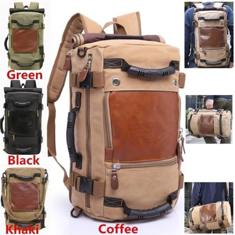 Large Capacity Rucksack Man Travel Bag Luggage Shoulder Bags Backpacks Male Canvas Waterproof Mountaineering Backpack Bag Pack