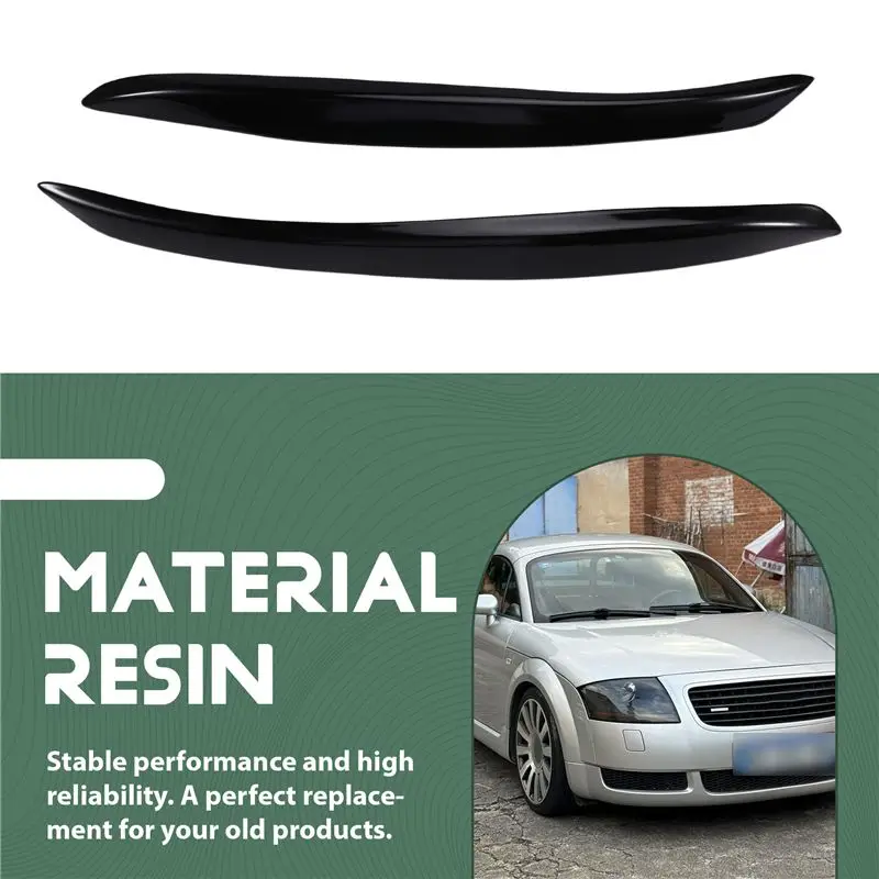 Reliable-Gloss Black Car Headlight Eyelids For TT 8J 2006-2014- High-Quality Auto Parts