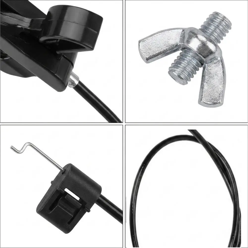 Black Plastic Control Cable 49447 for Lawn Spreader Compatibility Includes 45 0315 45 0460 45 0388 45 0409 Models