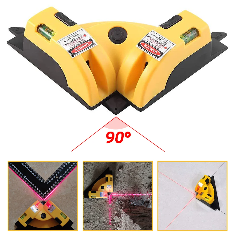 Right Angle Laser Levels 90 Degrees Horizontal 2 Suction Cups