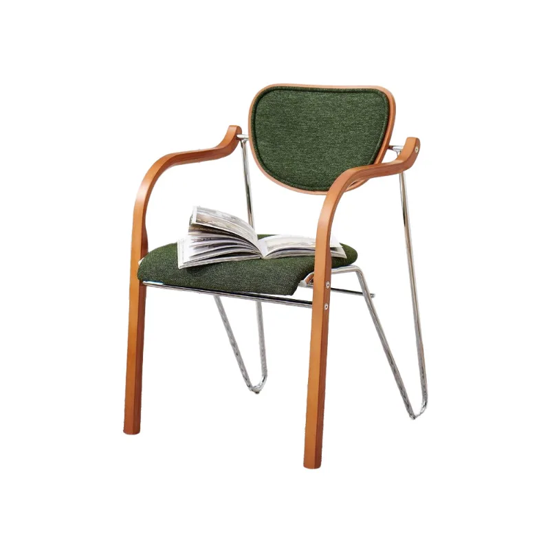 

Стул обеденный из массива дерева в средневековом стиле, легкий люкс, с французской спинкой, дизайнерский, ретро, простой, для дома, как у интернет-знаменитостей