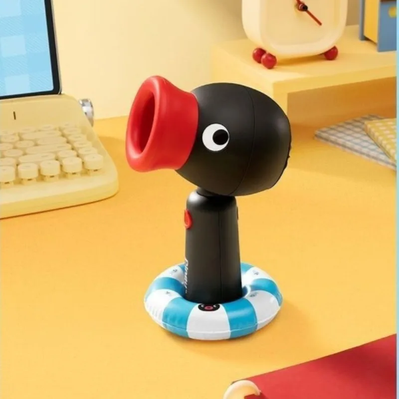 Hot New Pingu Penguin Handheld Fan Chargeable Rotatable Summer Fan Toys Desk Office Students Anime Peripheral Gifts view 6