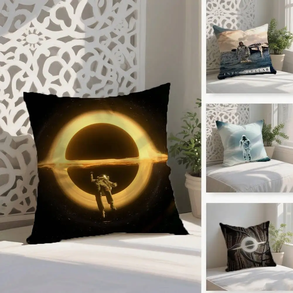 الخيال كوكب نمط بين النجوم السفر-A كيس وسادة مكافحة الغبار غير مرئية سستة حريري قصير أفخم غطاء وسادة أريكة