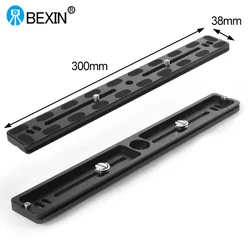 BEXIN PU300 Universal Aluminum Quick Release Plate Tripod Mount Adapter with 1/4 Screw for Benro Arca Swiss Ball Head and Camera