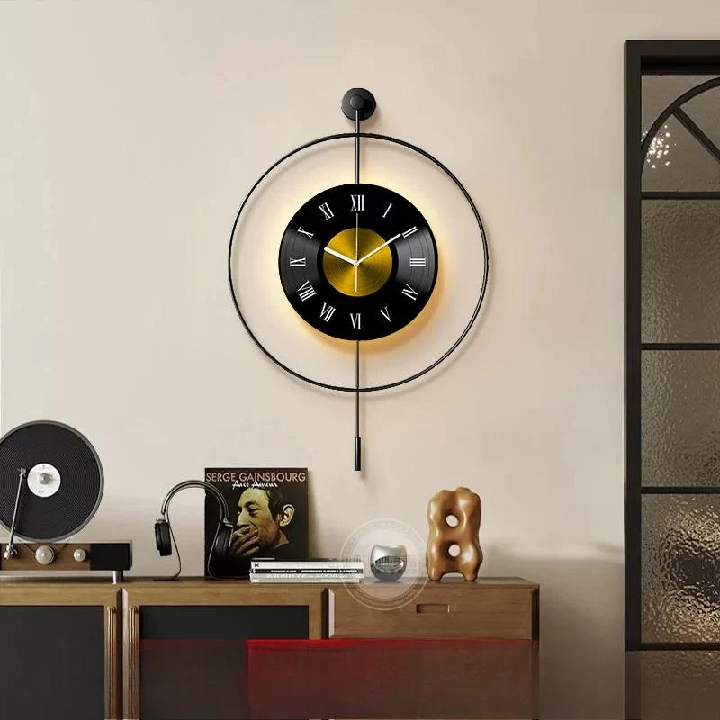 Interior Nordic Seating Room Wall Clook Noiseless Elegant Minimlist Wall Clook Metal Industerial Reloj Cocina Pared Home Decor