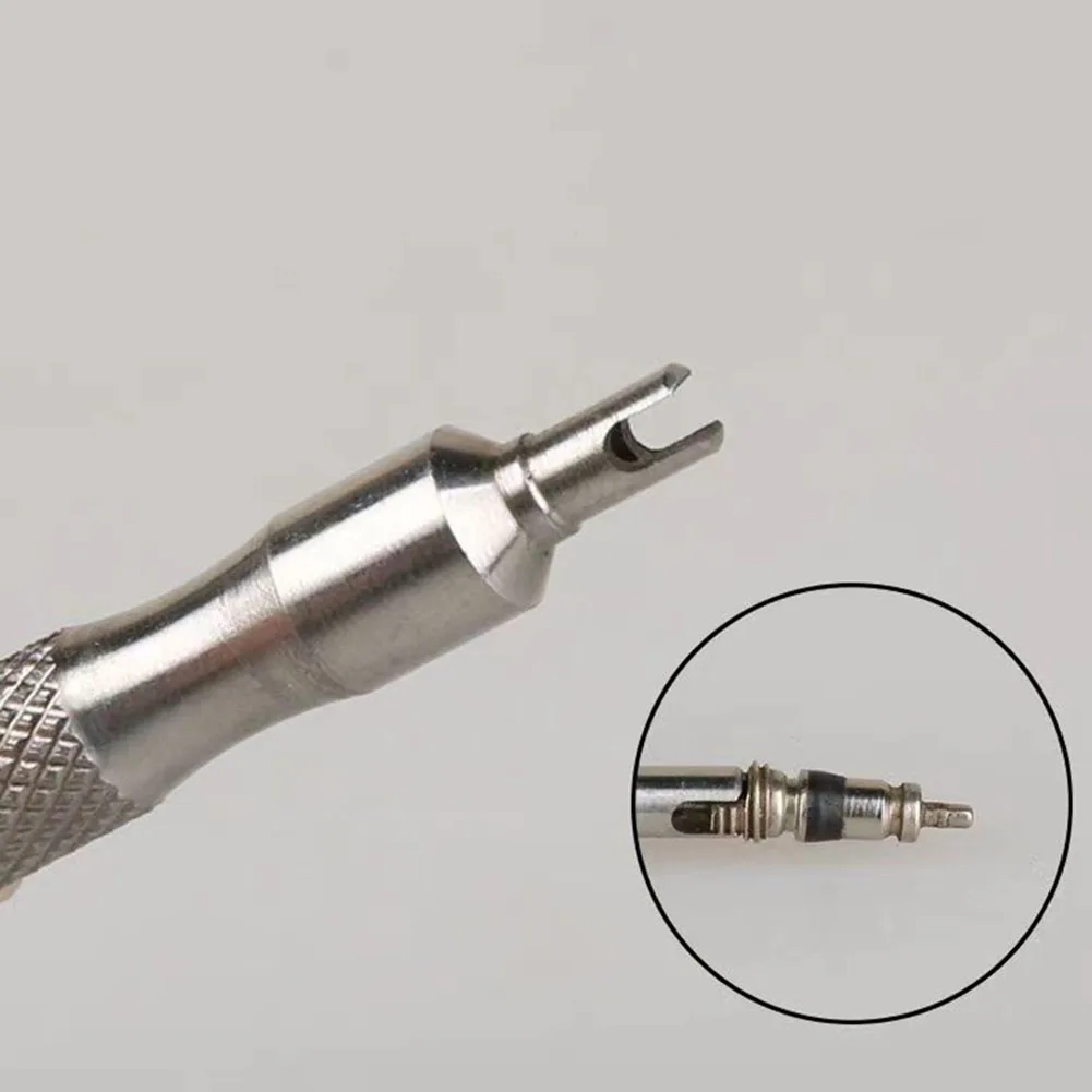 Bike Tire Screwdriver Tire Wrench Spanner Tire Removal Rust Proof Silver Color Stainless Steel Material 56mm Long