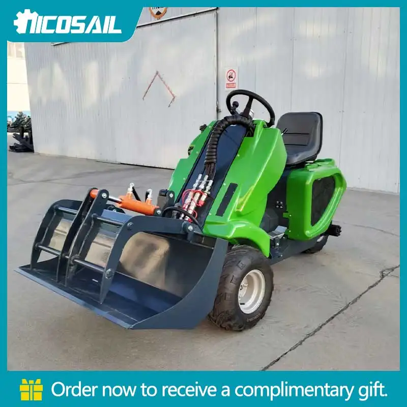 

High-Efficiency Skid Steer Loader - Three-Wheeled Design, Quick-Change Device & 350Lifting Capacity