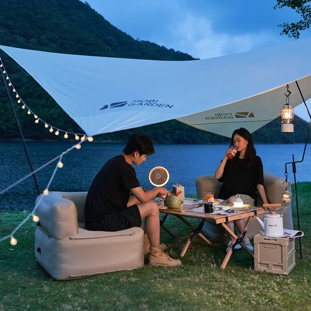 MOBI GARDEN Portable Camping Air Sofa with Air Bed Separation Connection