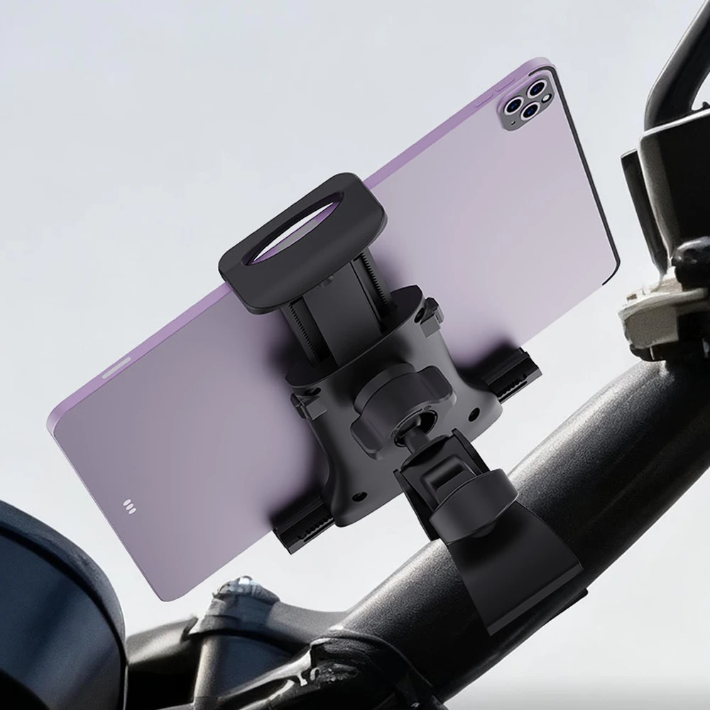Universal Tablet Phone Mount for Bicycle Motorcycle Stroller Gym Equipment Holder Adjustable for 4-13 Inch Devices Secure Stand