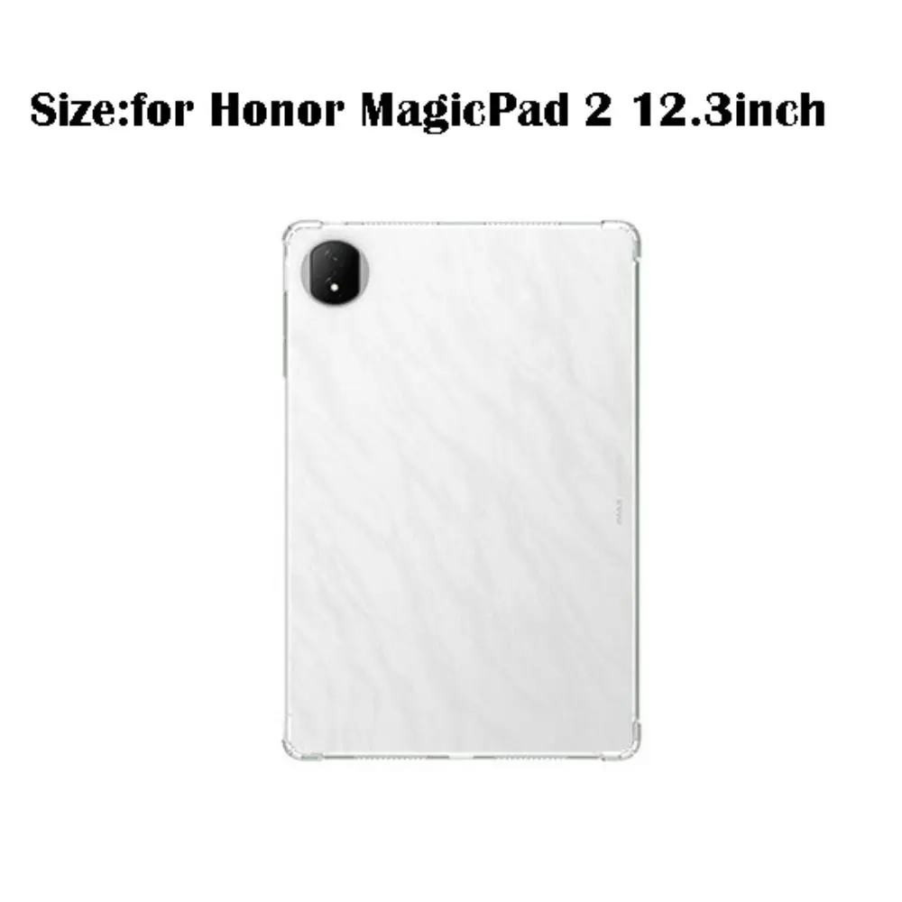 New Transparent Tablet Case Shockproof TPU Back Cover Slim Soft Protective Shell for Honor MagicPad 2/GT Pro 12.3 inch