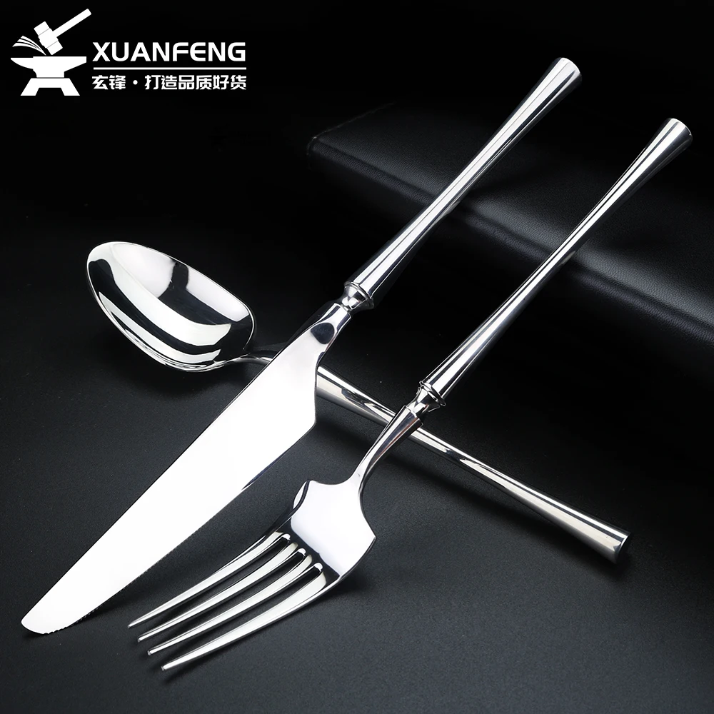 Small waist 304 stainless steel premium thickened steak knife, fork, spoon, fruit fork