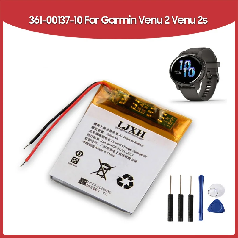 

Replacement Battery 361-00137-10 For Garmin Venu 2 Venu 2s 300mAh With Free Tools