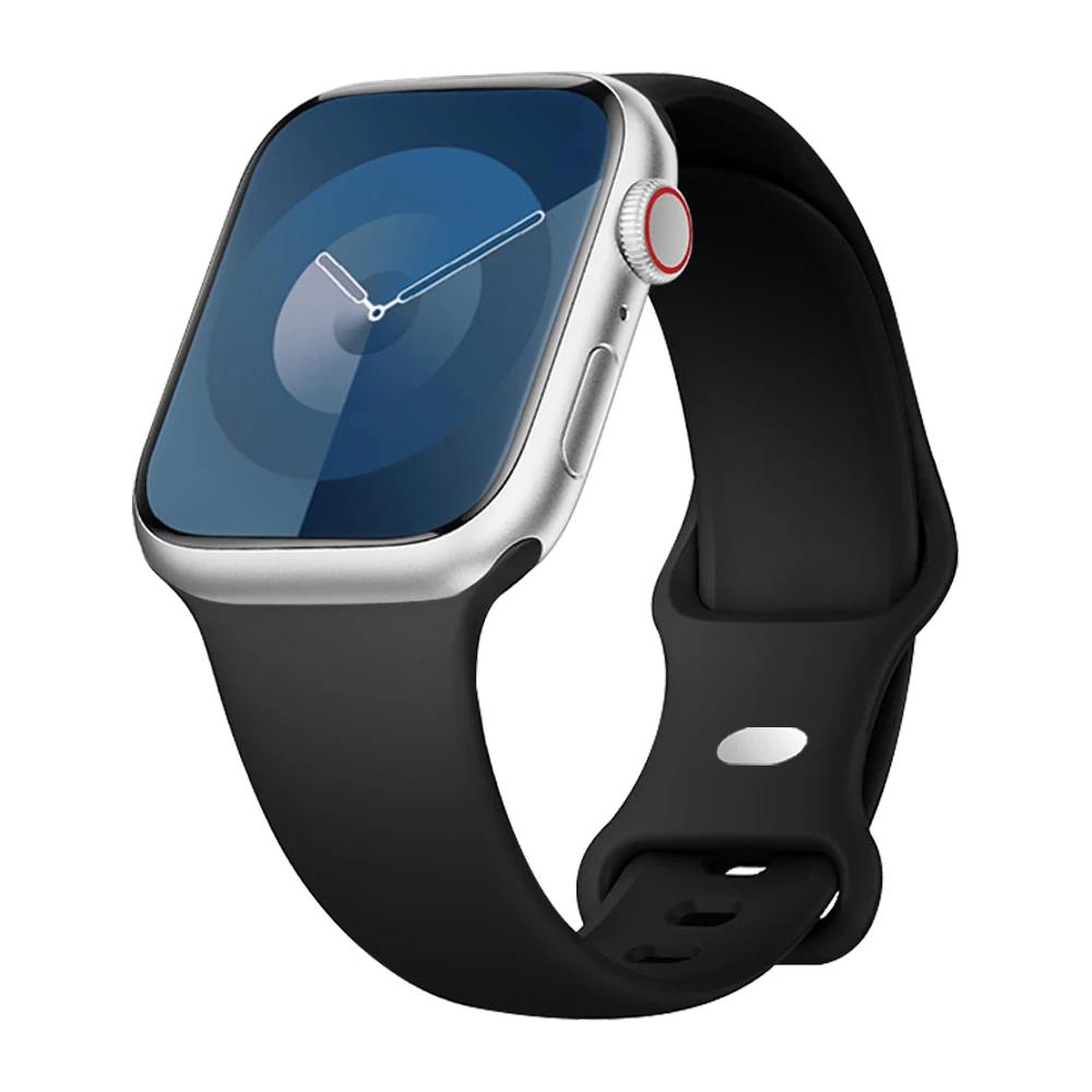 Correa de silicona para apple watch, pulsera de 40mm, 44mm, 45mm, 49mm, 41mm, 46mm, 42mm, iwatch series 3 5 6 7 8 9 ultra 2 se 10