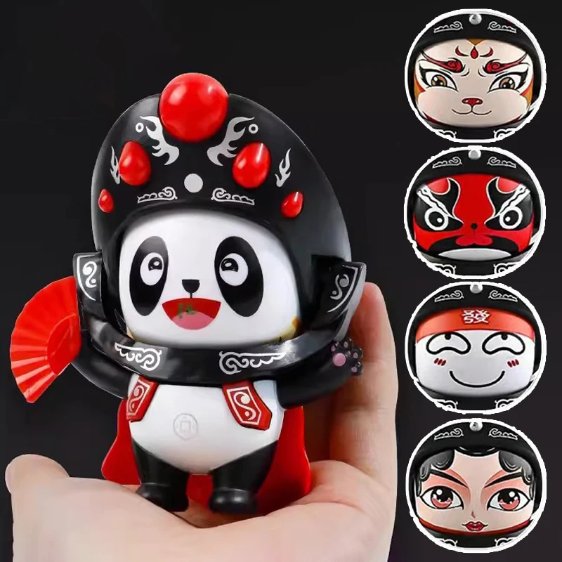 Sichuan Opera Face Changing Panda Changing Face in One Second Doll Chinese Traditional Gifts for Friends Home Decor