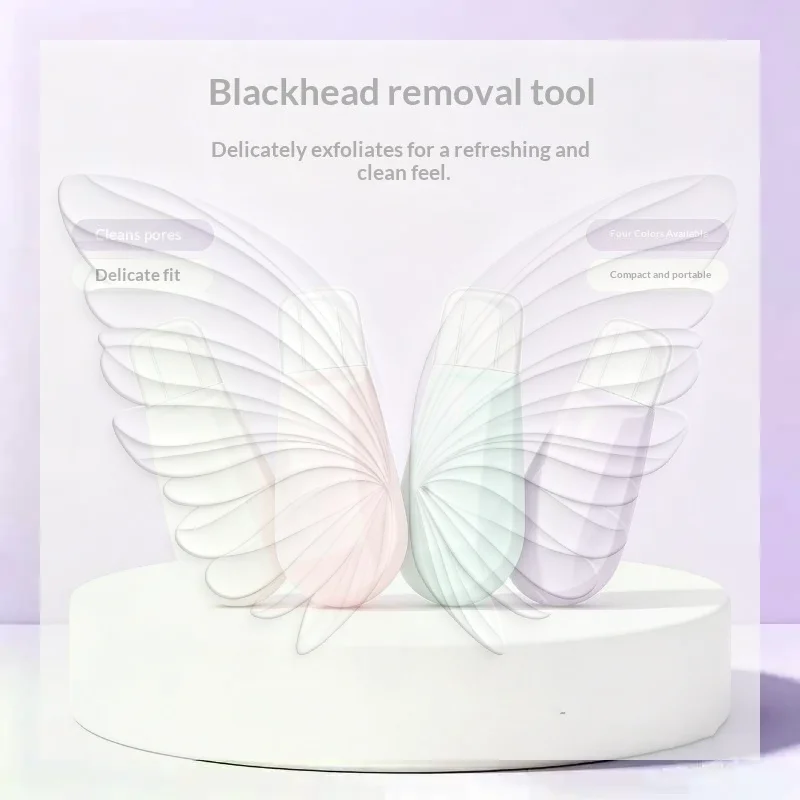 Facial Deep Cleansing Tool 2 in 1 Blackhead Removal Face Scraper Spatula for Women Men Home Skincare