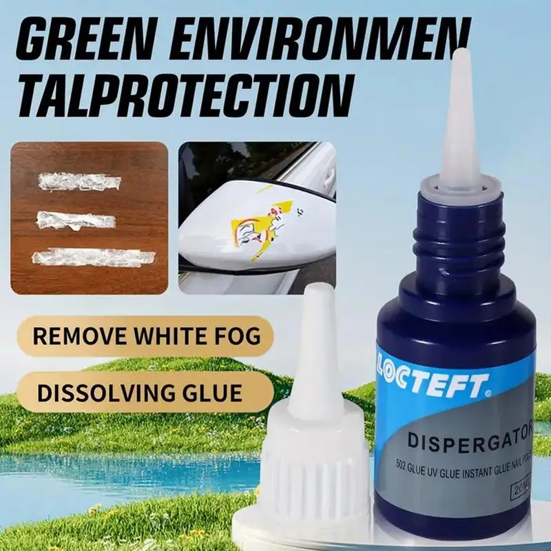 Gel Nail Remover 20ml Nail Glue Debonder Surface Safe Adhesive Remover Safely Removes Stickers Labels Decals Nail Tips Acrylic