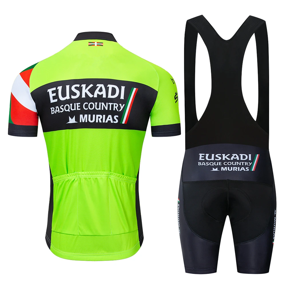 Summer EUSKADI Team Cycling Jersey Set Cycling Clothing MTB Bike Clothes Uniform Maillot Ropa Ciclismo Man Cycling Bicycle Suit