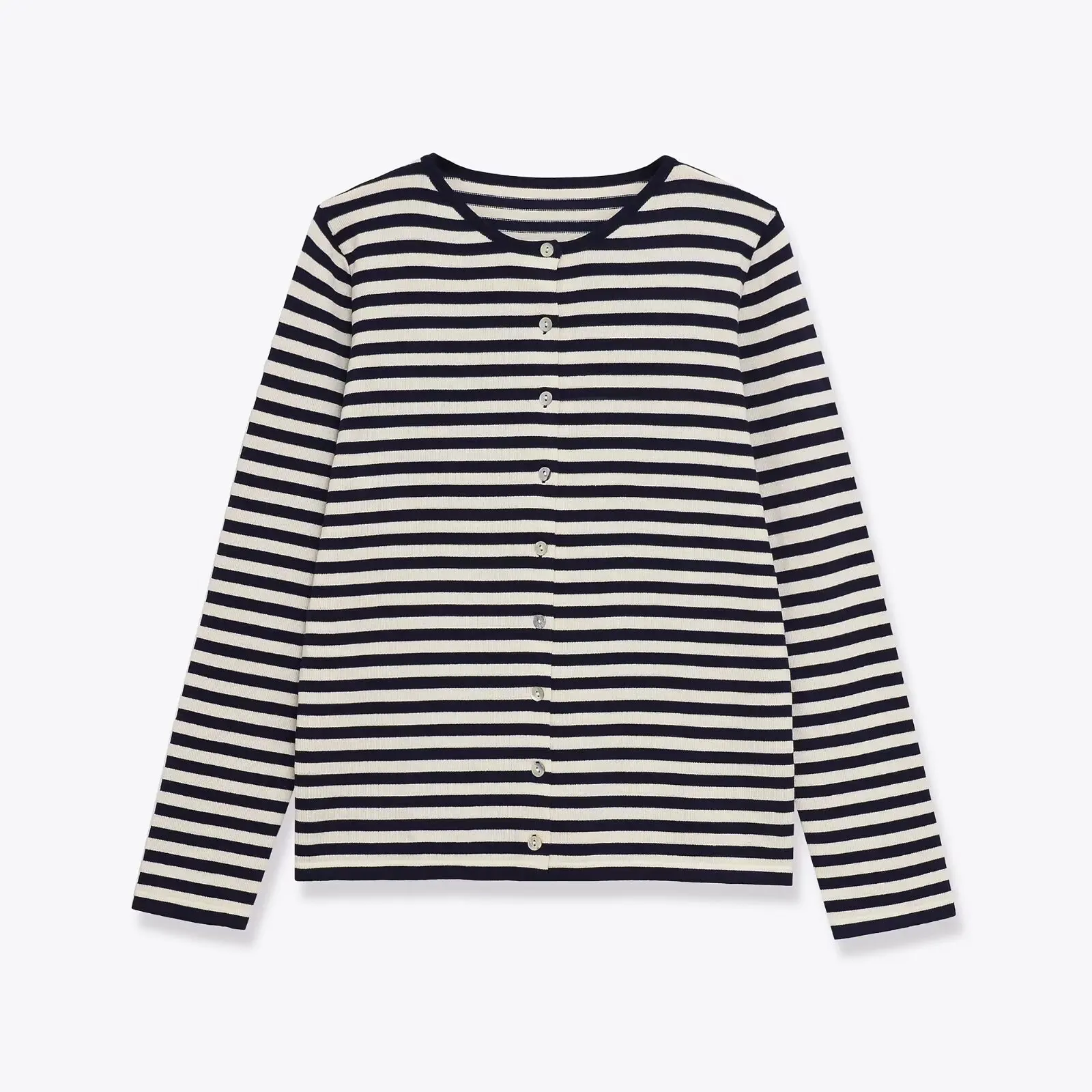 

2025 Autumn New Women's Knitted Cardigan Fashion Retro Striped Sweater