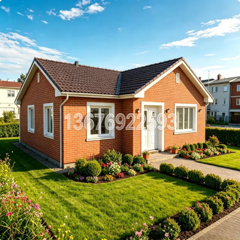 Customized 20ft Foldable Prefab House 2 Bedrooms 1 Bathroom Kitchen Steel Frame Container Home Light Weight Portable