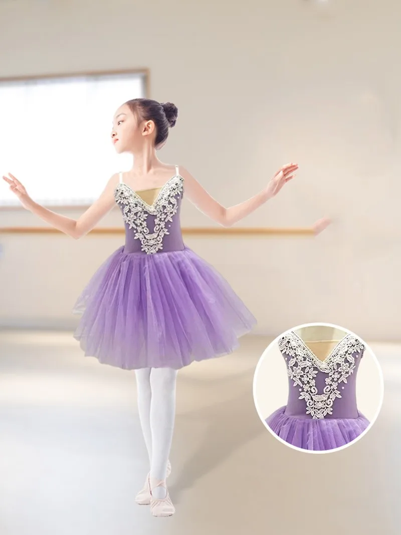 Robe Tutu de Ballet pour Enfant et Adulte, Tenue de brev, Jupe Ronde