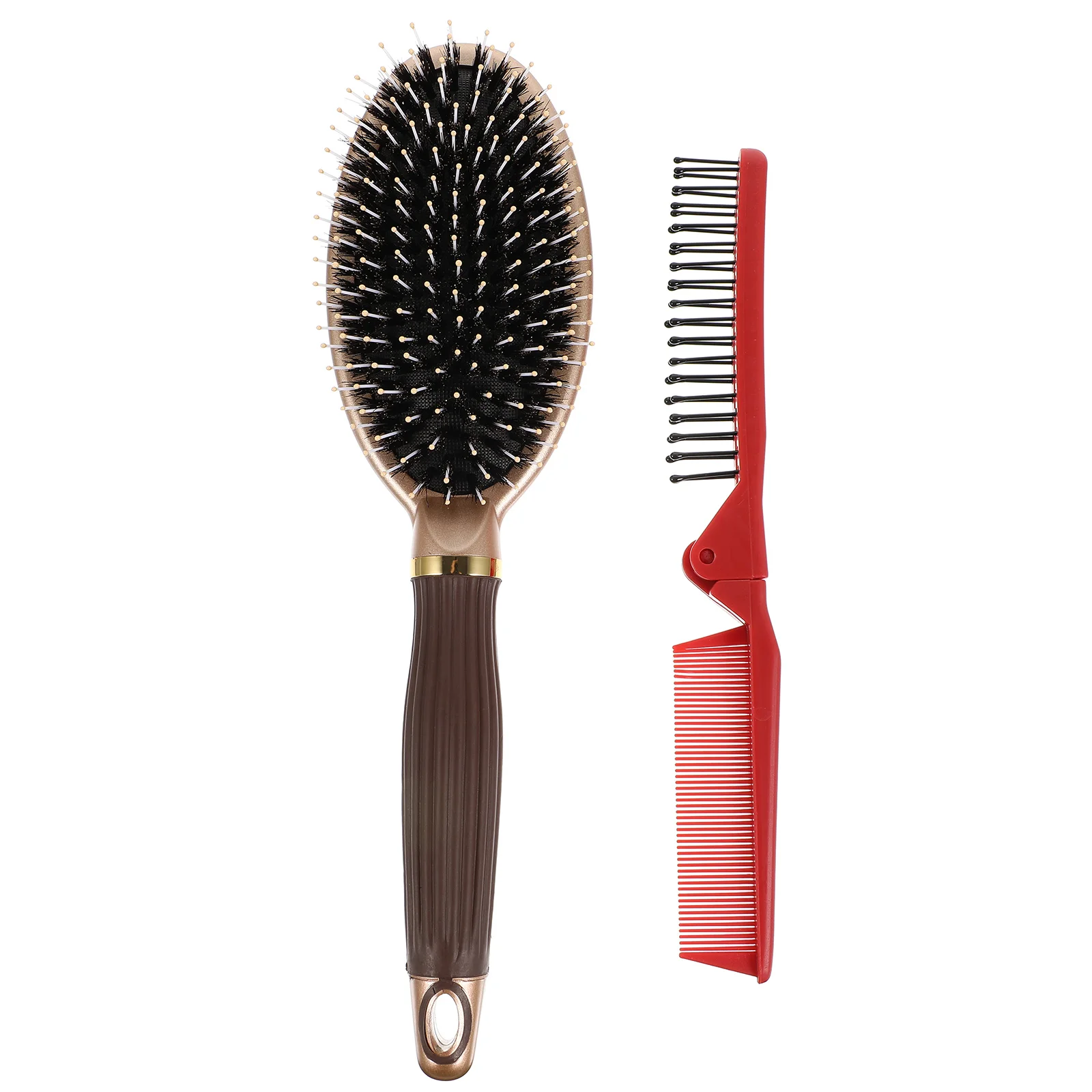 

2 Pcs Airbag Comb Folding Combs Anti-Static Fine Teeth Scalp Massage Bristle Hair Brush Travel Cushion