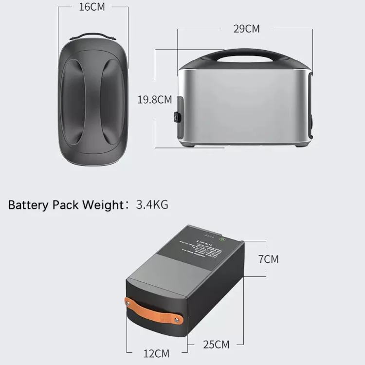Portable 600W 200000mAh Pure Sine Wave ’MPPT Solar Backup System External Battery UM Lithium Ion Car Emergency 6-7 Hours Jump