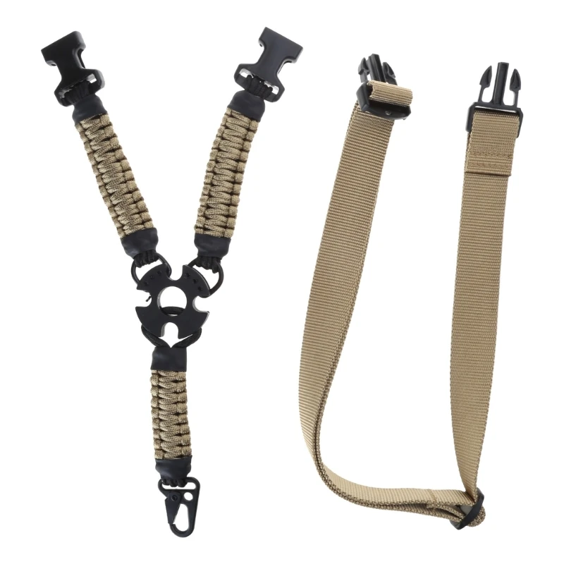 Tactic Guns Sling 3 Point Bungee Airsoft Rifles Strapping Belt Militaries Hunting Part Three-Point Guns Strap