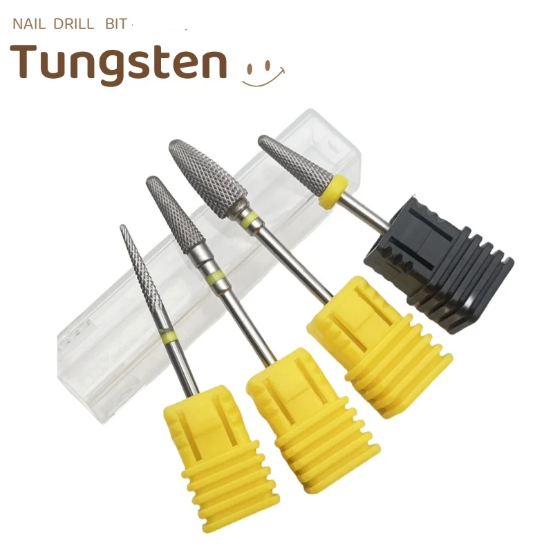 1Pcs XF Carbide Nail Drill Bit Electric Nail Mills Cutter For Manicure Machine Nail Files Tungsten Steel Accessories Nail Tools